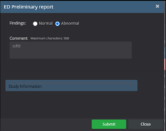 5. Preliminary Report