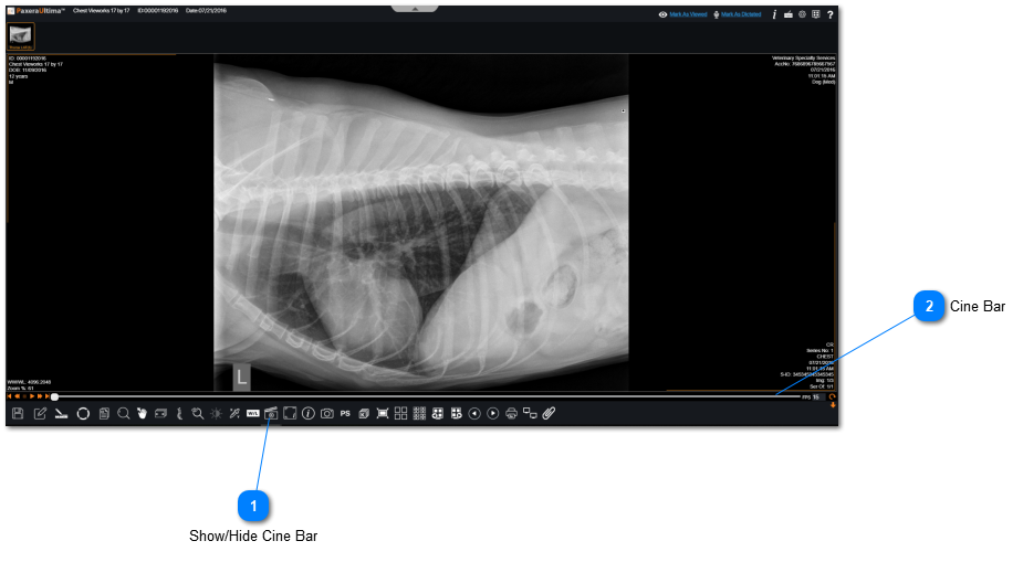 17.2.5.8. Show/Hide Cine Bar