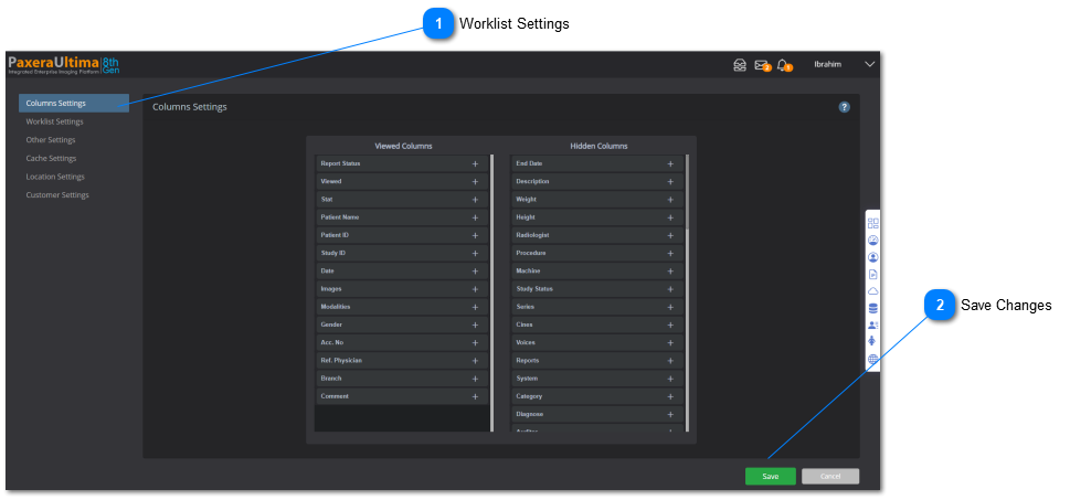 18.0.0. WorkList Settings