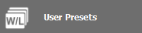 3. User Presets