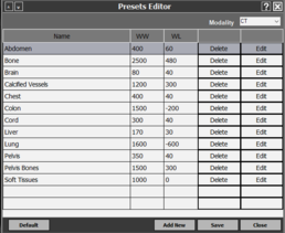 4. Presets Editor