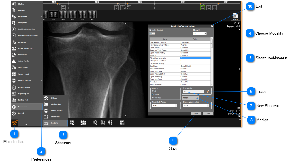 19.6.1. Keyboard Shortcuts