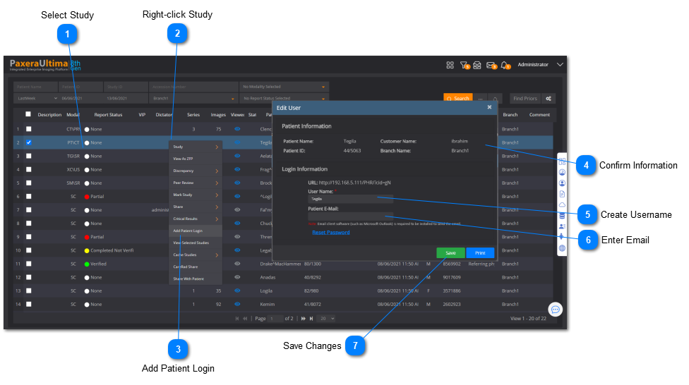 20.1.2. Add Patient Login
