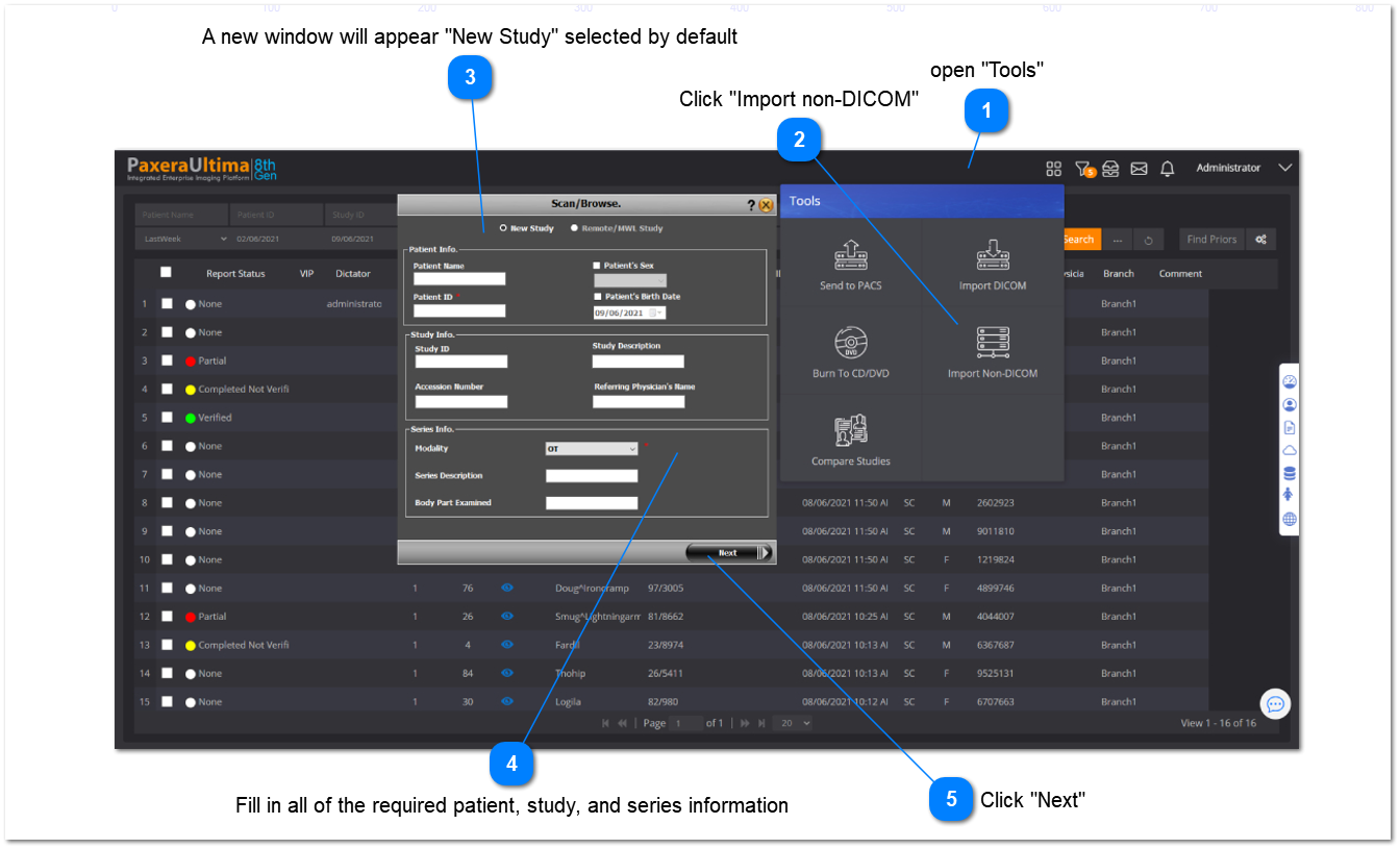 5.2.1. Create New Study 