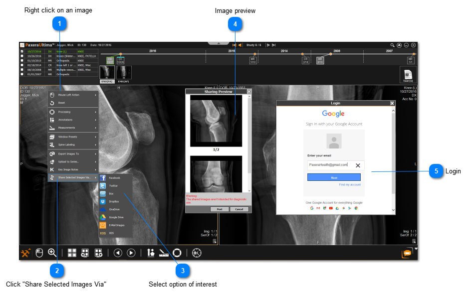6.6.0. Share Anonymized Images to Cloud Drive / Social Media Account